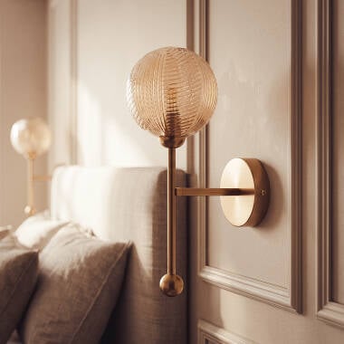 Lampe Murale Métal et Verre Abbie