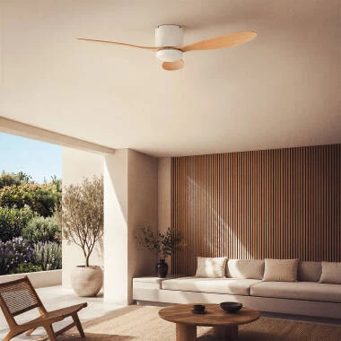 Image de Ventilateur de Plafond Silencieux avec Éclairage  DC Weimar pour Extérieur
