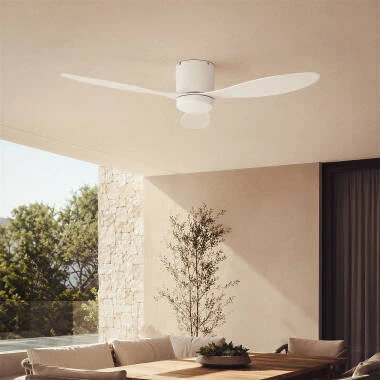 Bild von Deckenventilator mit Licht Lautlos DC Weimar für Außen