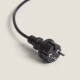 Image de Kit Guirlande Lumineuse Extérieure IP44 10m Noire + 10 Ampoules Filament LED B22 2W A60