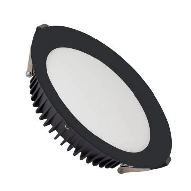 Podhledové  LED Svítidlo 20W Kruhové SAMSUNG Aero 130lm/W Mikroprismatické LIFUD Výřez Ø 155 mm v Černá