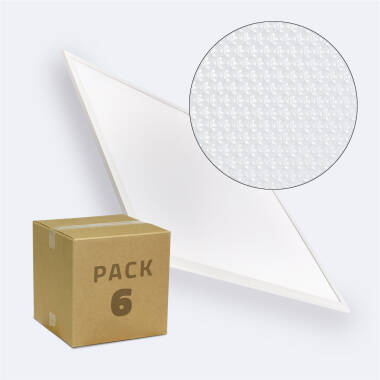 6er Pack LED Panels 62x62 140lm/W 36W Mikroprismatisch UGR19 ohne Treiber