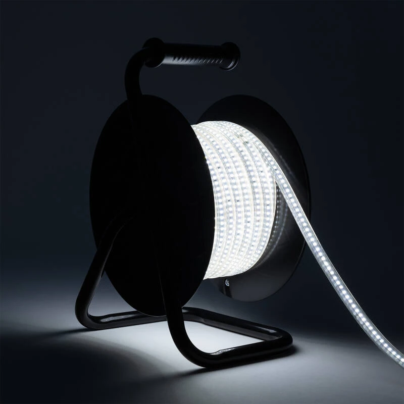 Image de Ruban LED 220V avec Enrouleur de 25m 10 W/m 1000 lm/m IP65 pour Chantiers et Événements