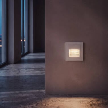 Bild von Außenleuchte LED 3W Einbauleuchte Wand quadratisch Olite II