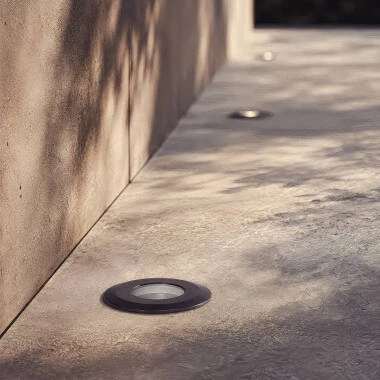 Image of 12V Clarion Outdoor Ground Recessed LED Spotlight Black