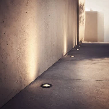 Image of 12V Clarion Outdoor Ground Recessed LED Spotlight Black