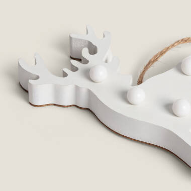 Image de Renne de Noël Décoratif LED en Bois Boréal