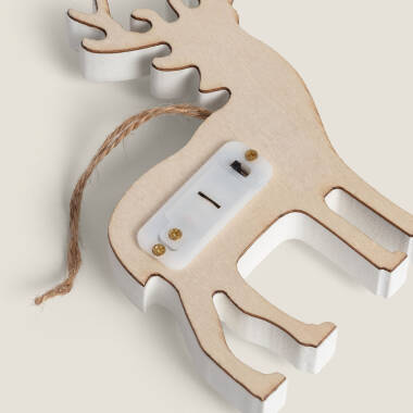 Image de Renne de Noël Décoratif LED en Bois Boréal