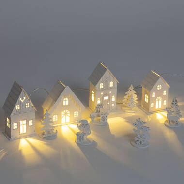 Afbeelding van Kerstdorp LED van Hout Luvia 