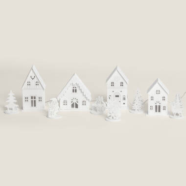 Afbeelding van Kerstdorp LED van Hout Luvia 