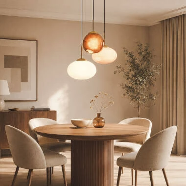Image of Crystal Pendant Lamp Kurta
