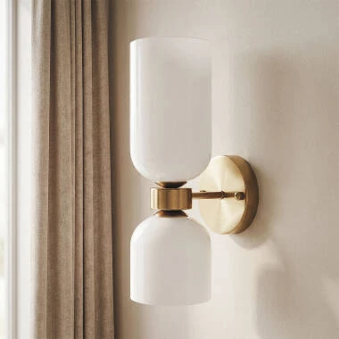 Lampada da Parete in Metallo e Marmo Maitla
