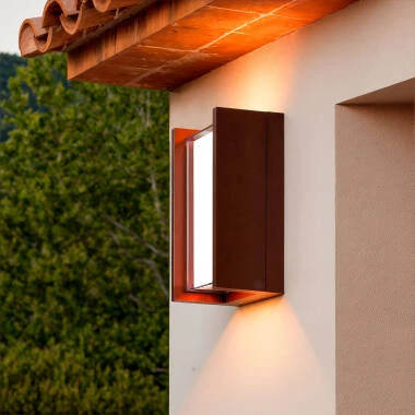 Applique da Parete per Esterni LED 12W Alluminio CCT Selezionabile Diffusore Doppio Lysandra