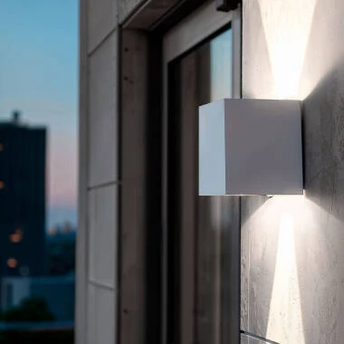 Applique Murale Extérieure LED 6W Aluminium Éclairage Double Face Eros