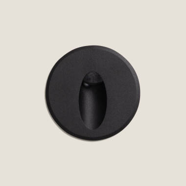 Image de Balise Extérieure LED 3W Encastrable  Oval en Aluminium Adam
