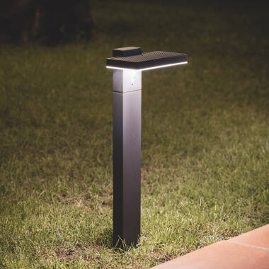Afbeelding van Baken Outdoor Solar LED 5W Hoogte 50cm Aluminium met Bewegingssensor Bran