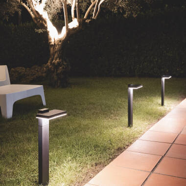 Afbeelding van Baken Outdoor Solar LED 5W Hoogte 50cm Aluminium met Bewegingssensor Bran