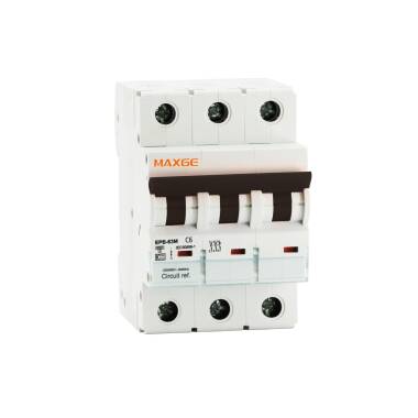 Magnetotermický Rezidenční Jistič  3P 16A 6kA C-křivka MAXGE Alpha+