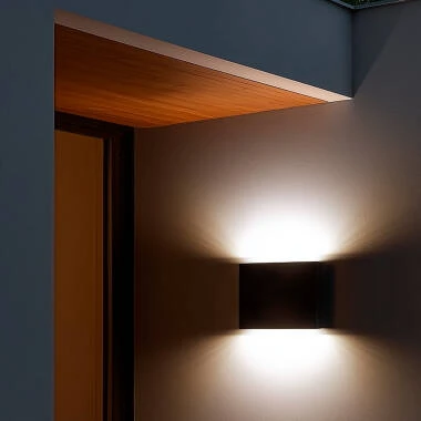 LED Wandleuchte Außen Doppelseitige Beleuchtung Aluminium Luming II