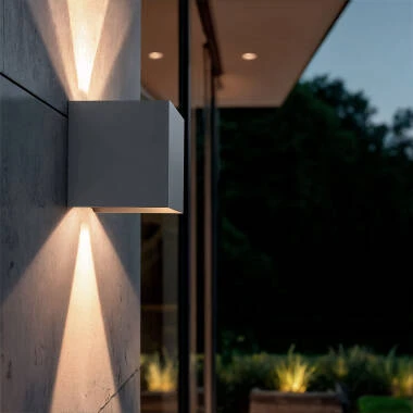 Kinkiet Zewnętrzny LED 6W Aluminiowy Dwustronne Oświetlenie Eros