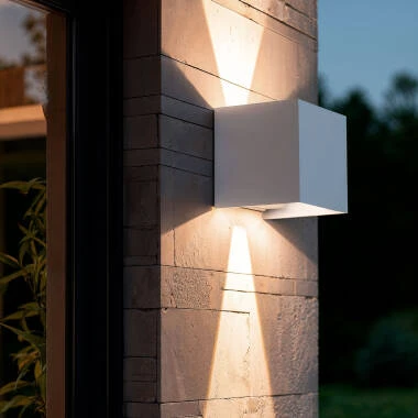 Applique Murale Extérieure LED 6W Aluminium Éclairage Double Face Eros