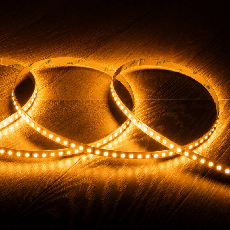Immagine di Striscia LED 24V SMD 140 LED/m 5m 12W/m 1400lm/m Larghezza 8mm Taglio ogni 5cm IP20