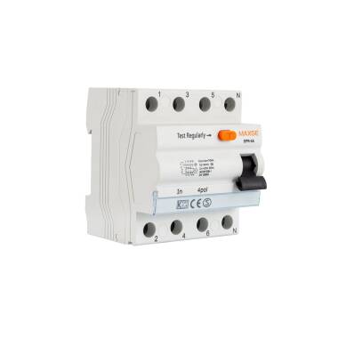 Interrupteur Différentiel Industriel Haute Immunité 4P-30mA 25-40A-Class A-10kA MAXGE