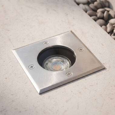 Vierkante Grondspot Inox IP67