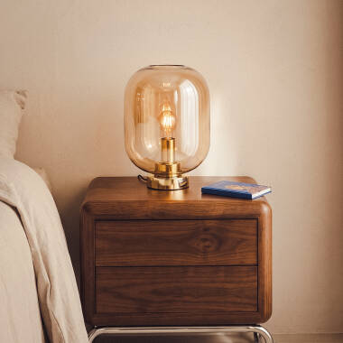 Bild von Tischlampe aus Metall und Glas Nélida