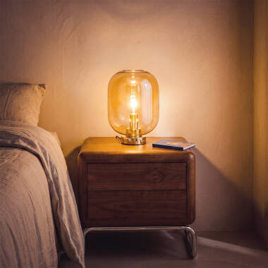Bild von Tischlampe aus Metall und Glas Nélida