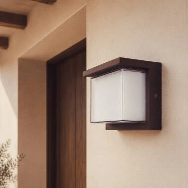 Applique da Parete per Esterni LED 12W Alluminio CCT Selezionabile Doppio Diffusore Arelien Oscilum