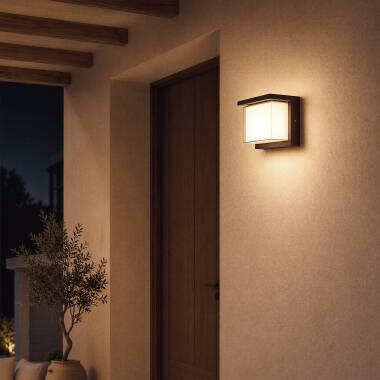 Bild von LED-Wandleuchte Außen 12W Aluminium CCT Wählbar Doppeldiffusor Valorian