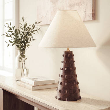 Lampada da Tavolo Legno Samesh ILUZZIA