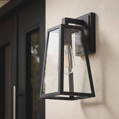 Bild von Wandleuchte Außen aus Aluminium und Glas Marlon