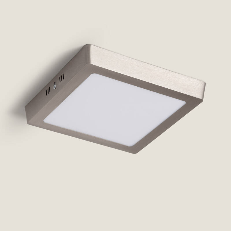 Afbeelding van Plafondlamp Metaal Vierkant Zilver LED 18W 225x225 mm