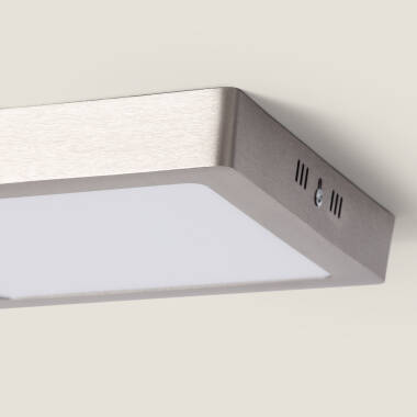 Afbeelding van Plafondlamp Metaal Vierkant Zilver LED 18W 225x225 mm