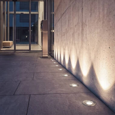 Image de Spot Extérieur Rond Inox Encastrable au Sol pour GU10