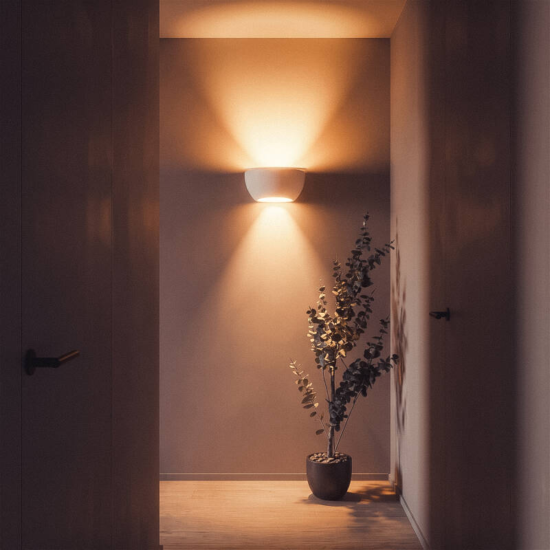 Afbeelding van Wandlamp van Gips Bexley