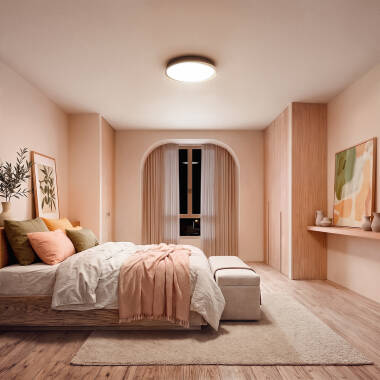 Immagine di Plafón LED 28W Circular Ø420 mm CCT Selezionabile Seleccionable Nil