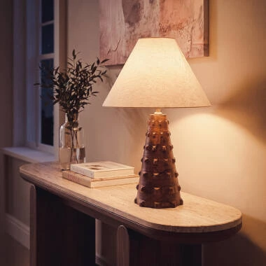 Image of Samesh Wooden Table Lamp ILUZZIA