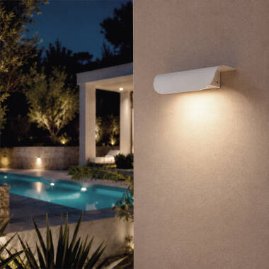 Immagine di Applique da Parete per Esterni LED 12W Alluminio Agerato