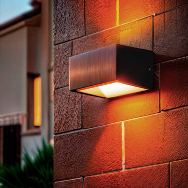 LED-Wandleuchte Aussen 9W Aluminium Doppelseitige Beleuchtung CCT Wählbar Sheffield