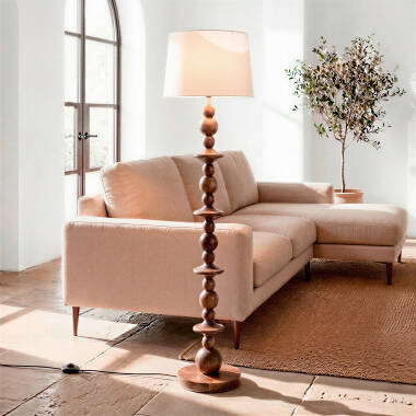Tanish Wood Floor Lamp