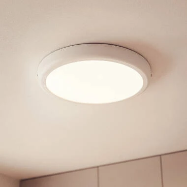 Plafonnier LED Rond Métal 24W Design White Ø300mm