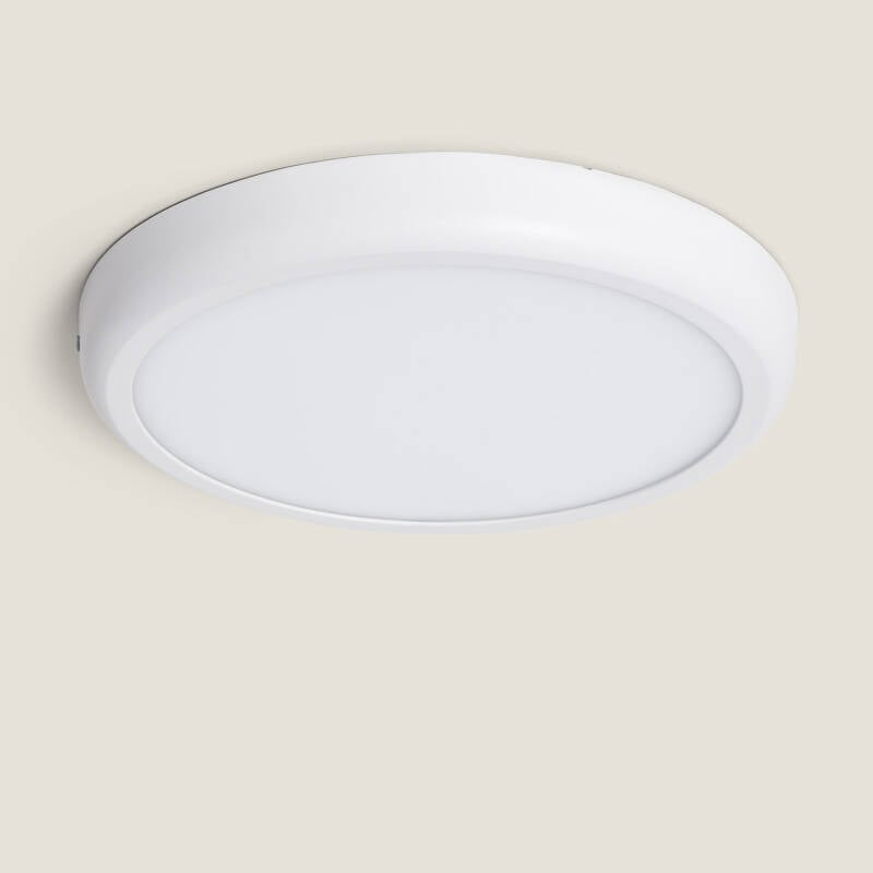 Immagine di Plafoniera LED 24W Circolare Metallo Ø300 mm Design Bianco