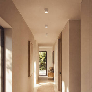 Image of Space Square Ceiling Spotlight with GU10 Bulb White