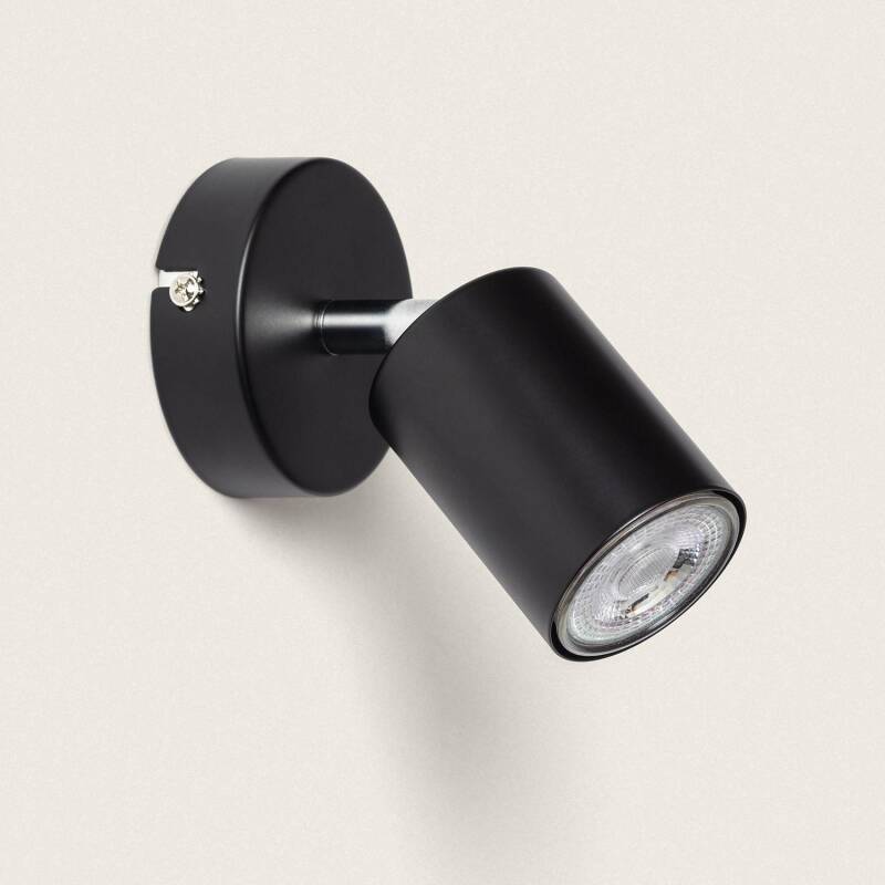 Immagine di Lampada da Soffitto Orientabile Metallo 1 Faretto Albus Black