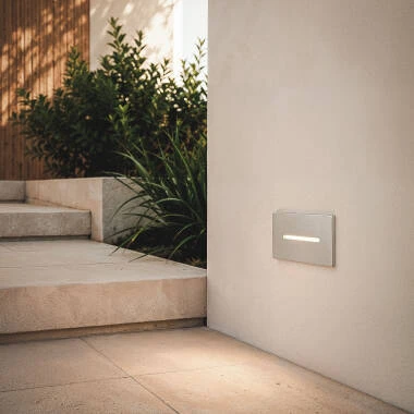 Afbeelding van Wandlamp Outdoor LED 3W RVS Opbouw Wabi Lineal