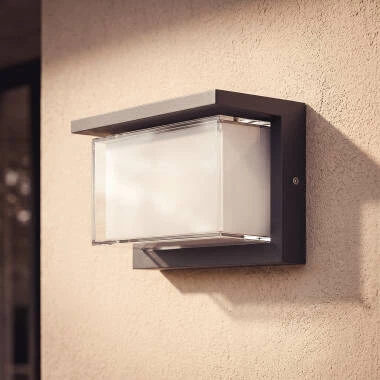Valorian 12W Aluminium Double Diffuser Outdoor Selectable CCT LED Wall Lamp