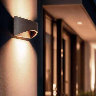 Applique Murale Extérieure LED 7 W Aluminium Éclairage Double Face CCT Sélectionnable Gedved